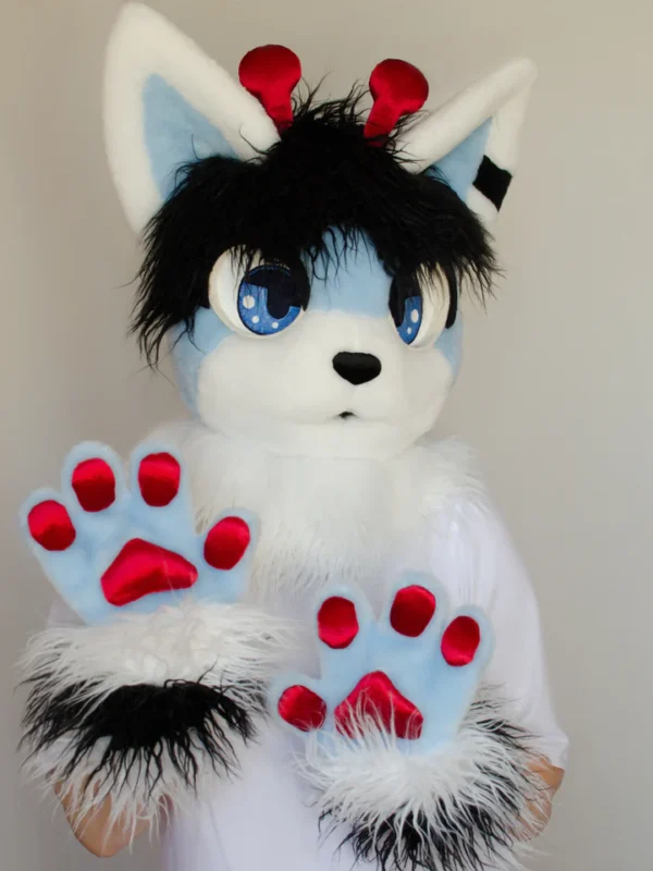 Blue kemono fursuit head - Image 3