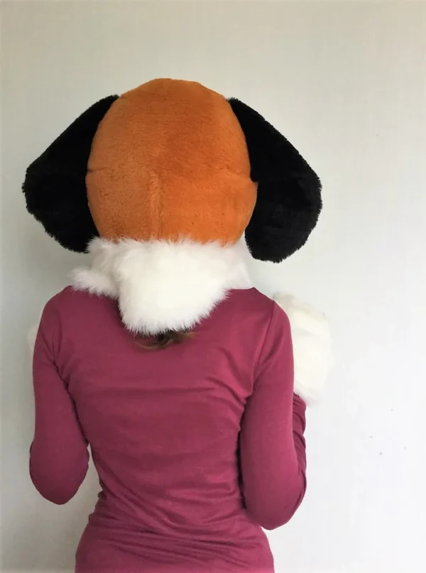 Beagle dog fursuit head, hand paws and tail 4"9 (145cm)-5"9 (176cm) - Image 5