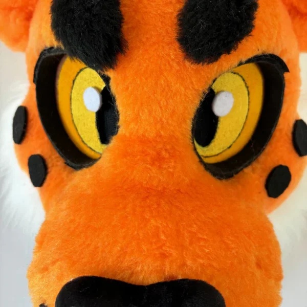 Kids cheetah fursuit head 4"4 (135cm)-5"9 (176cm),unisex kids furry mask - Image 3